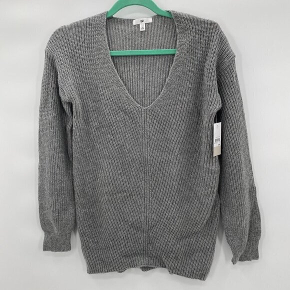 BP. Sweaters - BP. Gray Oversized V-Neck Sweater Size XS